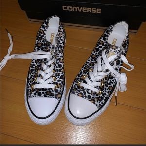 Cheetah print converses